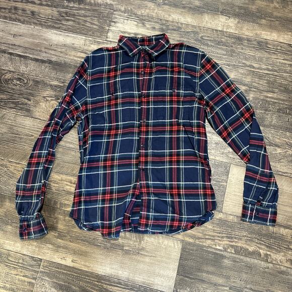 Bonobos Men’s Flannel Shirt Tailored Slim Fit Large Men’s Button Down Plaid - Picture 1 of 6
